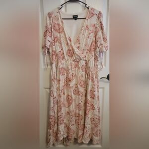 Cream Flowy Summer Dress